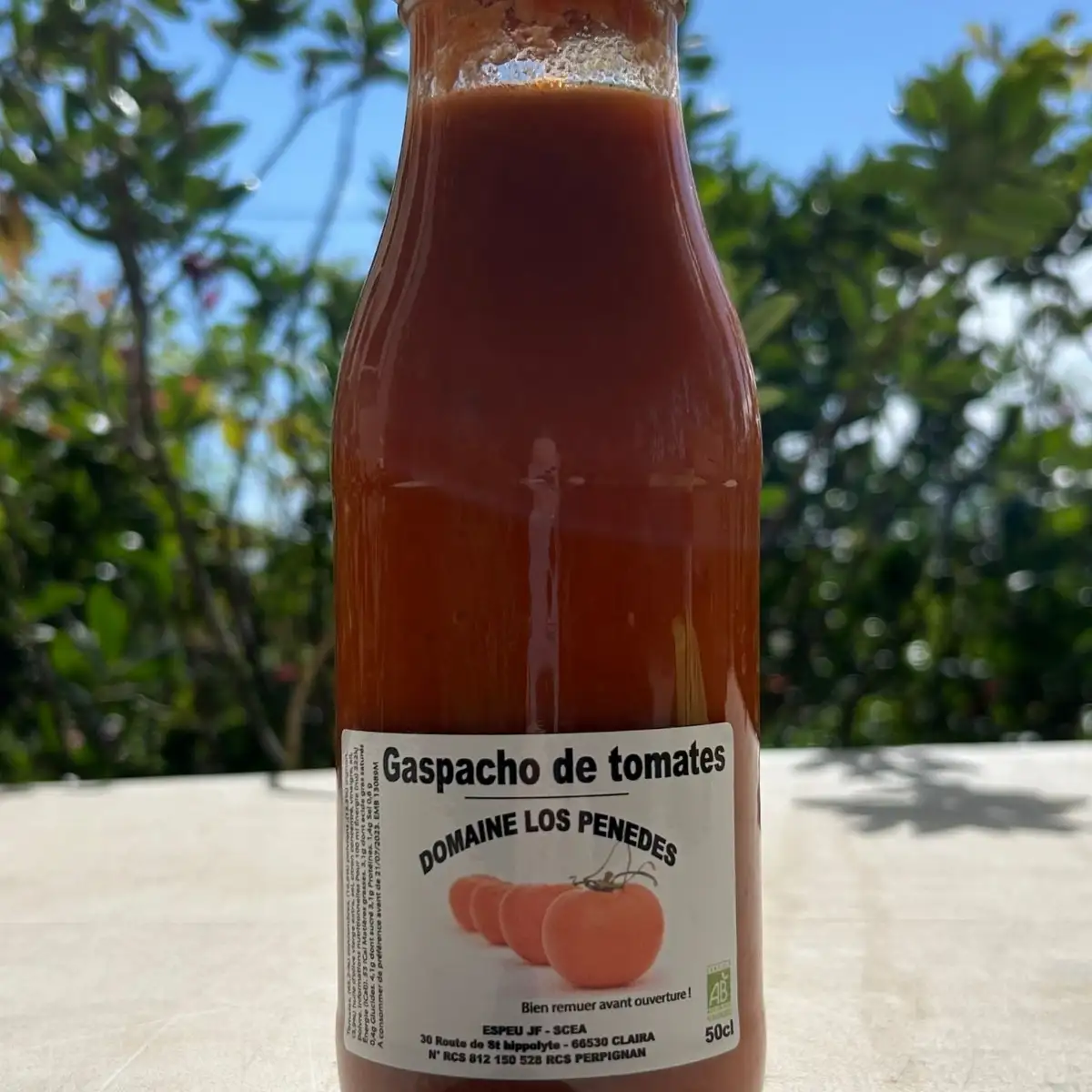 Gaspacho Bio (bouteille de 500ml)